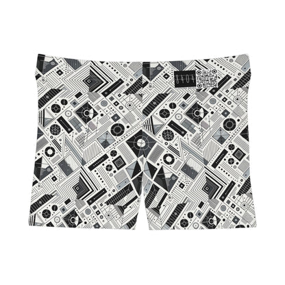 Digital Minimalism Minimalist Tech Women's Shorts - 8404 Design-33