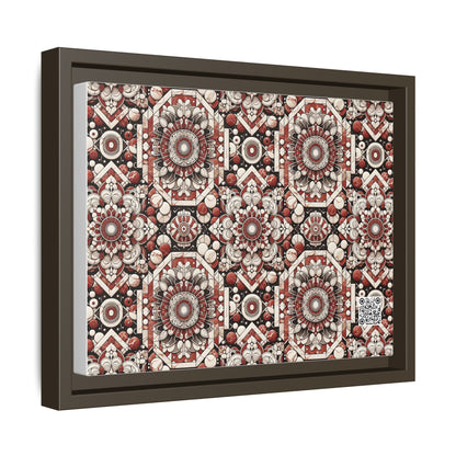Neo Jomon Sculptural Aesthetics Artisanal Streetwear Matte Canvas, Framed (multi-Color) - 8404 Design-55 A