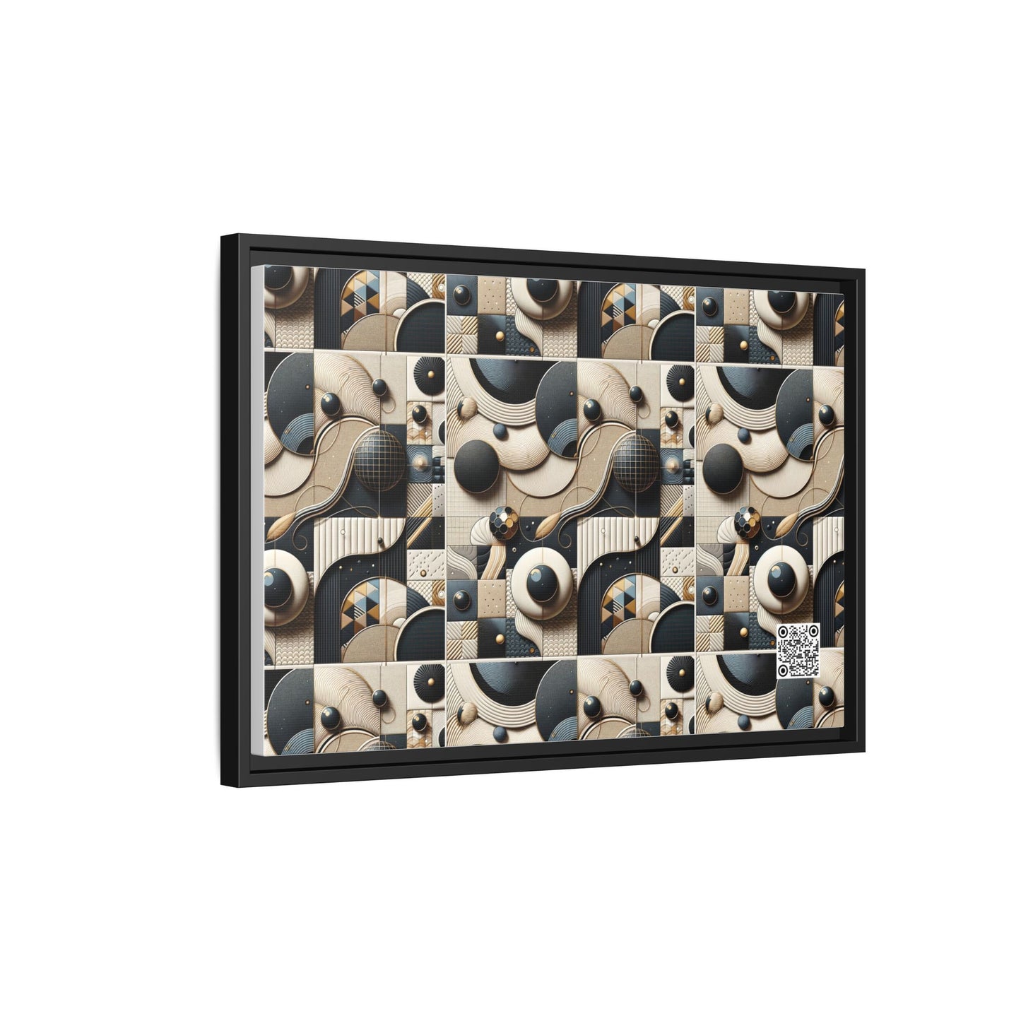 Tech-forward Luxe Streetwear Tech Luxe Fusion Matte Canvas, Framed (multi-color) - 8404 Design-71 B