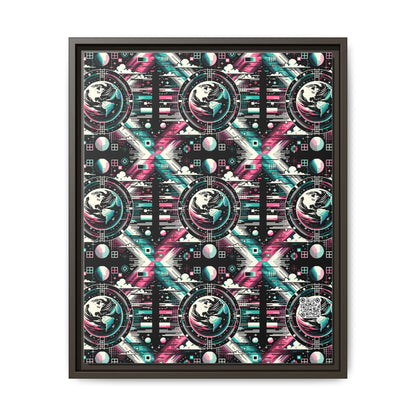 Digital Artistry Digital-native Streetwear Matte Canvas, Framed (multi-color) - 8404 Design-62 A