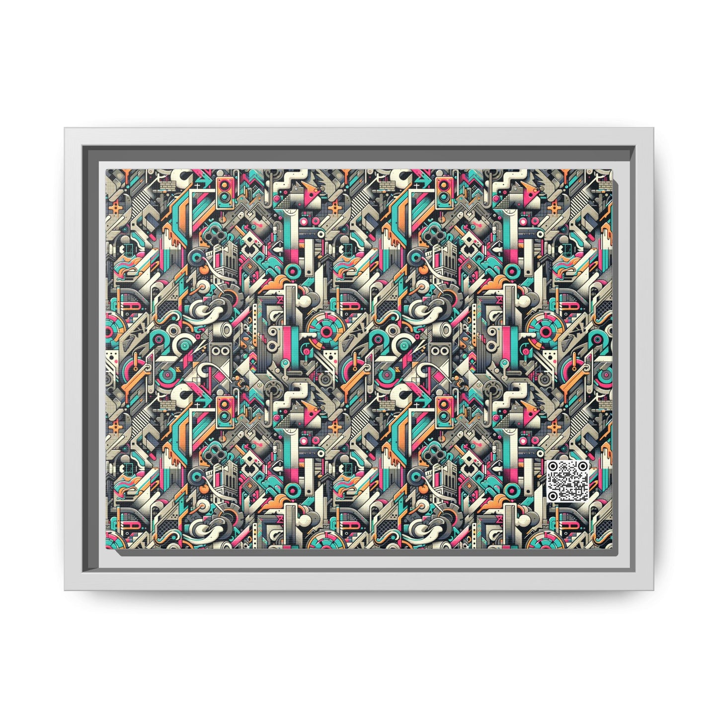 Digital Street Art Urban Street Style Matte Canvas, Framed (multi-color) - 8404 Design-74 A