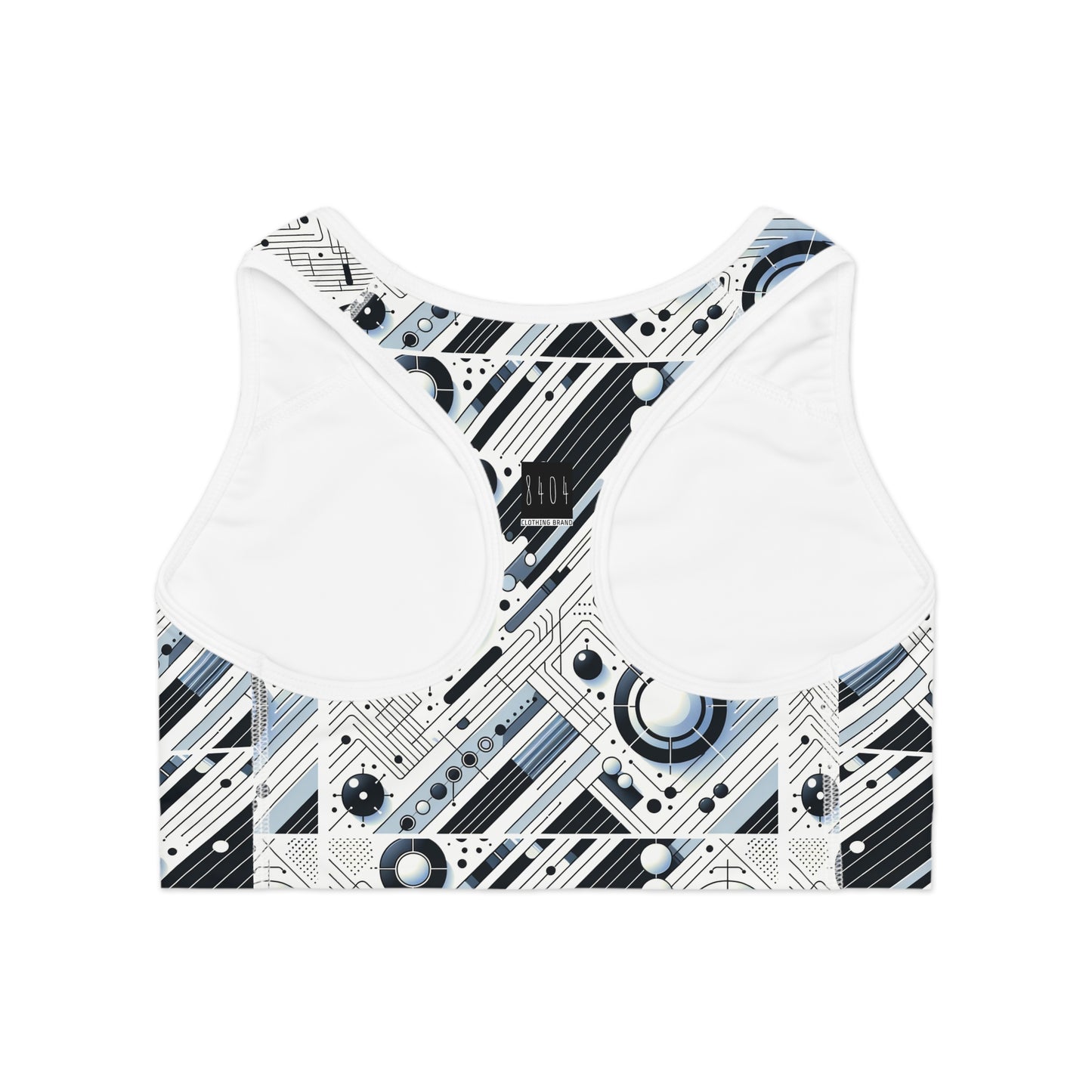Tech Minimalism Minimalist Tech Sports Bra - 8404 Design-70