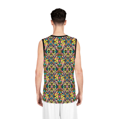 Neon Pop Art Revival Pop Culture Retro Basketball Jersey - 8404 Design-59