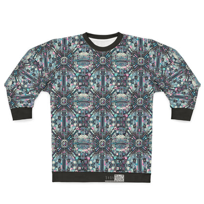 Digital Renaissance Tech-Forward Maximalism Sweatshirt - 8404 Design-44