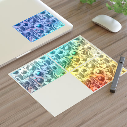 Tech Utility Chic Tech-Forward Minimalist Sticker Sheets - 8404 Design-54