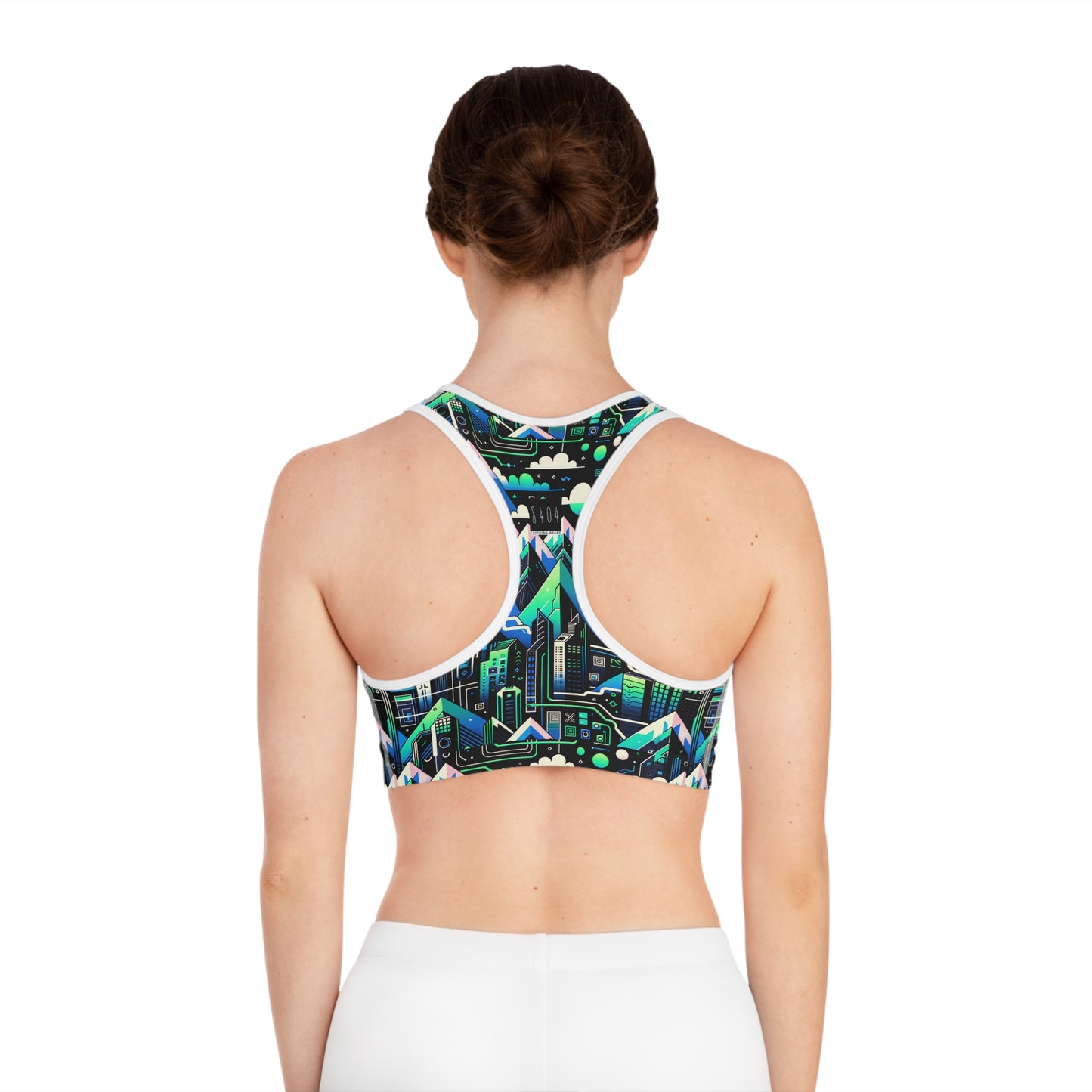 Digital Adventure Graphics Digital Explorer Sports Bra - 8404 Design-55