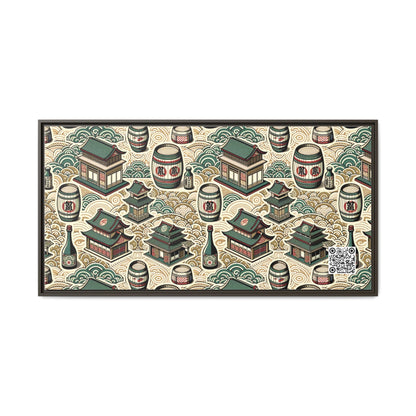 Cultural Artisanal Fusion Contemporary Cultural Elegance Matte Canvas, Framed (multi-Color) - 8404 Design-68 B
