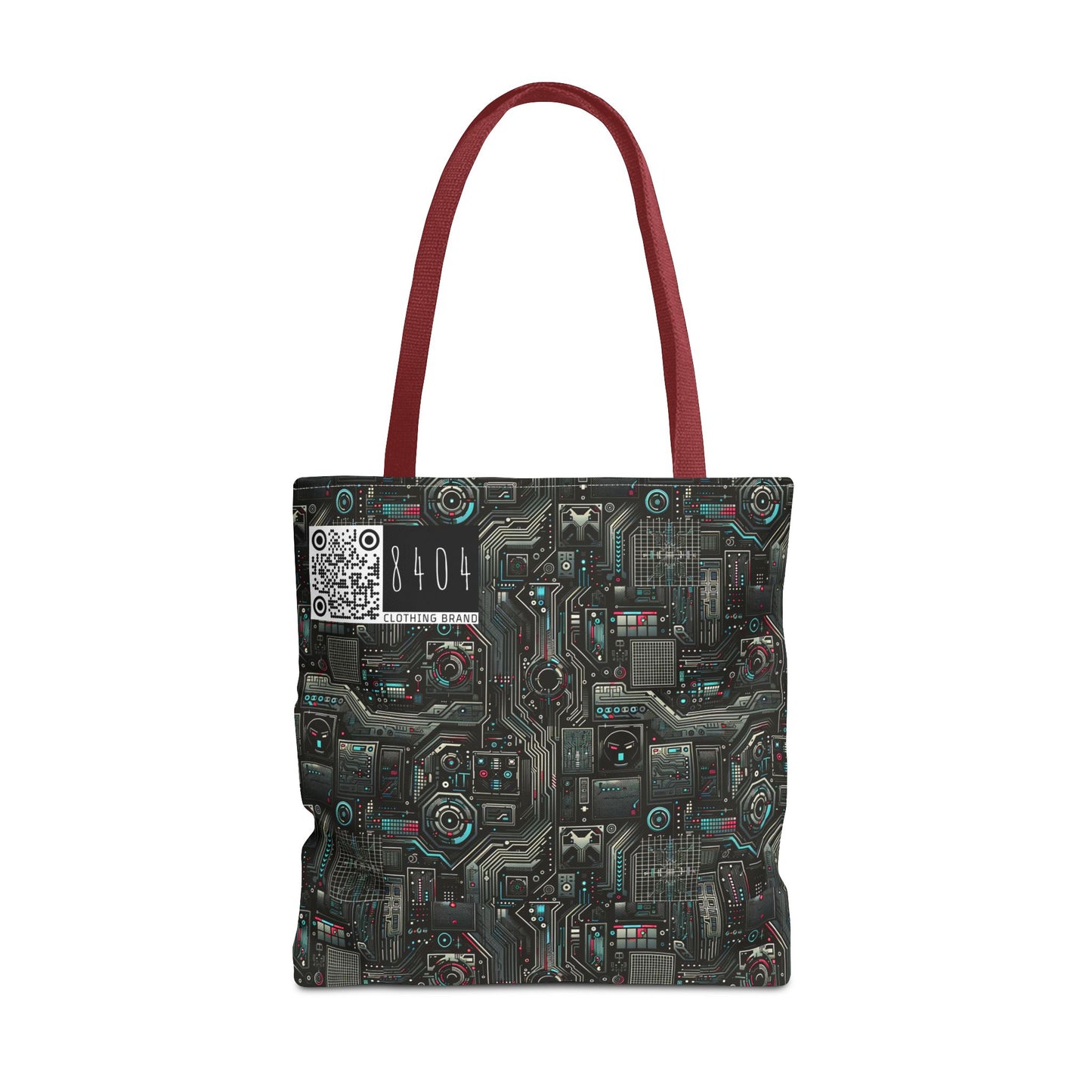 Tech Noir Aesthetics Sleek Tech Streetwear Tote Bag - 8404 Design-52