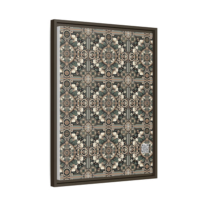 Cyber Garden Party Tech Garden Extravaganza Matte Canvas, Framed (multi-Color) - 8404 Design-66 A