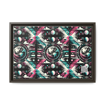 Digital Artistry Digital-native Streetwear Matte Canvas, Framed (multi-color) - 8404 Design-62 B