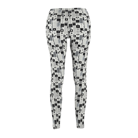 Digital Minimalism Minimalist Tech Women's Cut & Sew Casual Leggings - 8404 Design-54