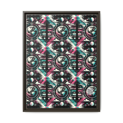 Digital Artistry Digital-native Streetwear Matte Canvas, Framed (multi-color) - 8404 Design-62 A