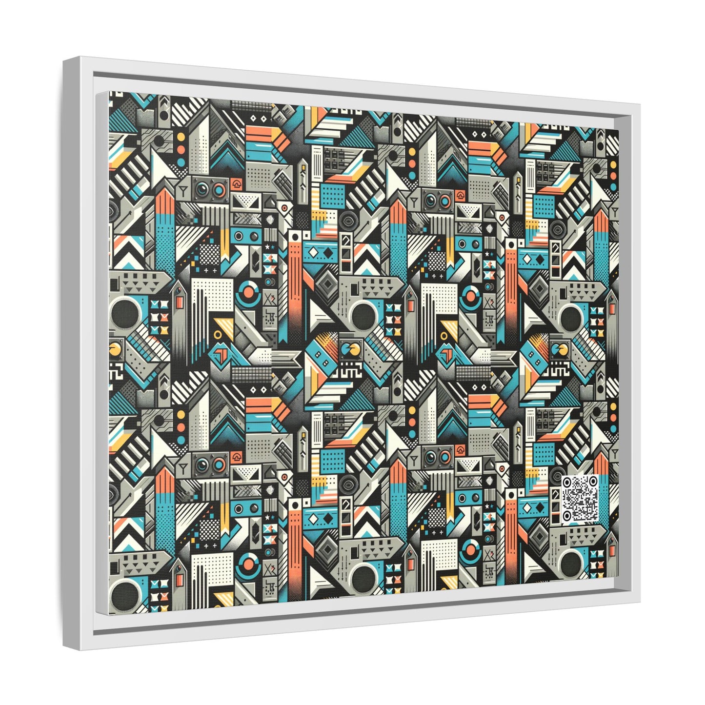 Digital Street Art Urban Street Style Matte Canvas, Framed (multi-color) - 8404 Design-81 A