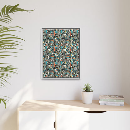 Digital Street Art Urban Street Style Matte Canvas, Framed (multi-color) - 8404 Design-81 A