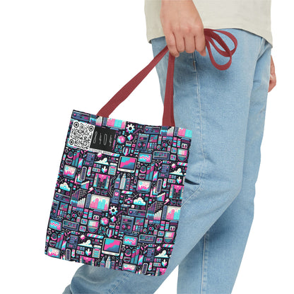 Digital Rebellion Youthful Streetwear with a Rebellious Digital Twist Tote Bag - 8404 Design-71