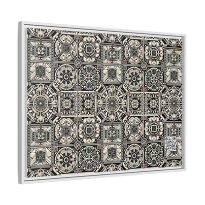 Cyber Garden Party Tech Garden Extravaganza Matte Canvas, Framed (multi-Color) - 8404 Design-45 A