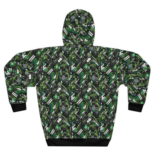 Tech Camo Fusion Tech-Forward Streetwear With a Futuristic Edge Pullover Hoodie - 8404 Design-58