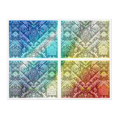Tech-Infused Graphics Tech-Forward Streetwear Sticker Sheets - 8404 Design-48