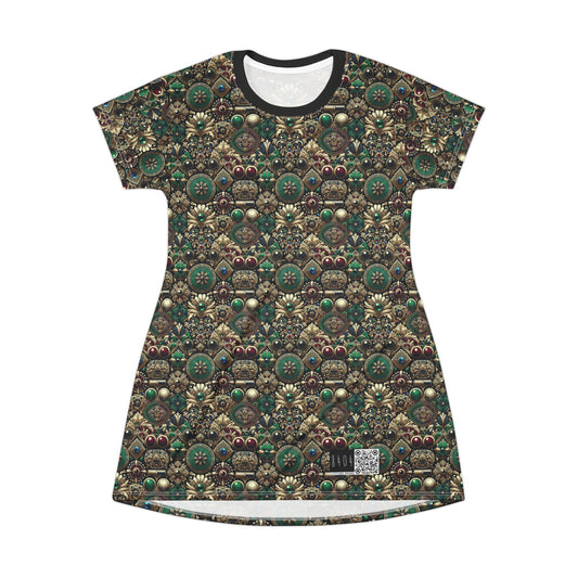 Neo-Dandyism Modern Dandy Streetwear T-Shirt Dress - 8404 Design-54