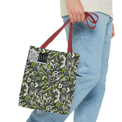 Graffiti Tech Fusion Bold Streetwear Fusion Tote Bag - 8404 Design-59