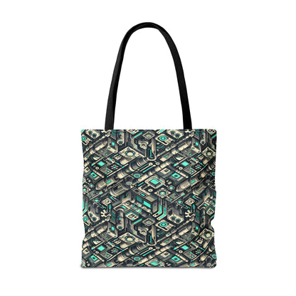 Tech Utility Fusion Modern Tech Streetwear Tote Bag - 8404 Design-49