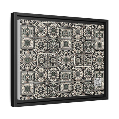 Cyber Garden Party Tech Garden Extravaganza Matte Canvas, Framed (multi-Color) - 8404 Design-45 A