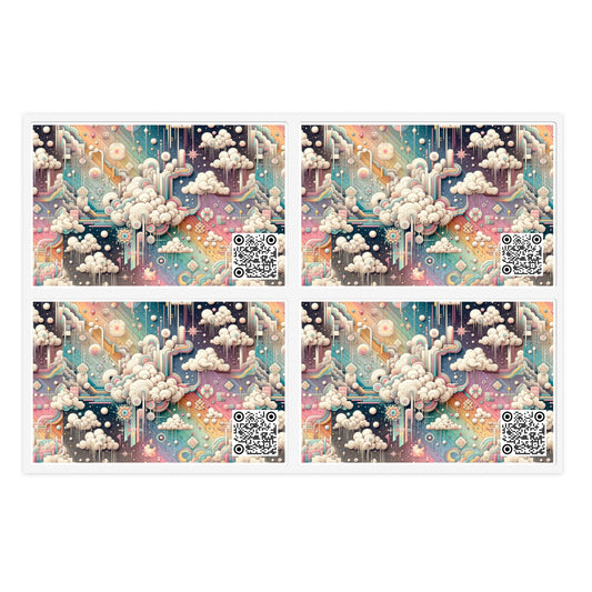 Digital Dreamland Whimsical and Nostalgic Streetwear With a Digital Twist Sticker Sheets - 8404 Design-52
