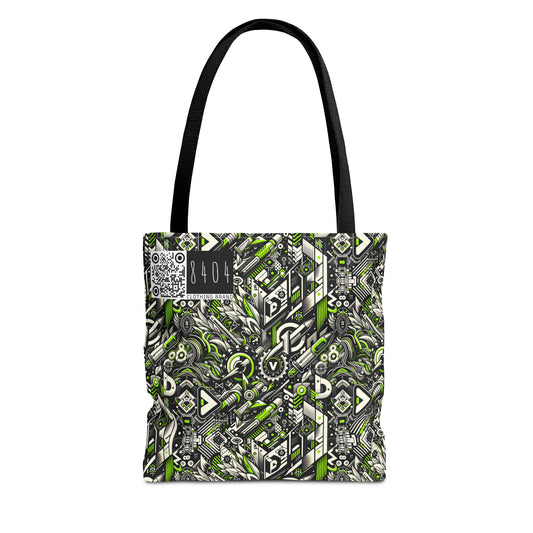Graffiti Tech Fusion Bold Streetwear Fusion Tote Bag - 8404 Design-59