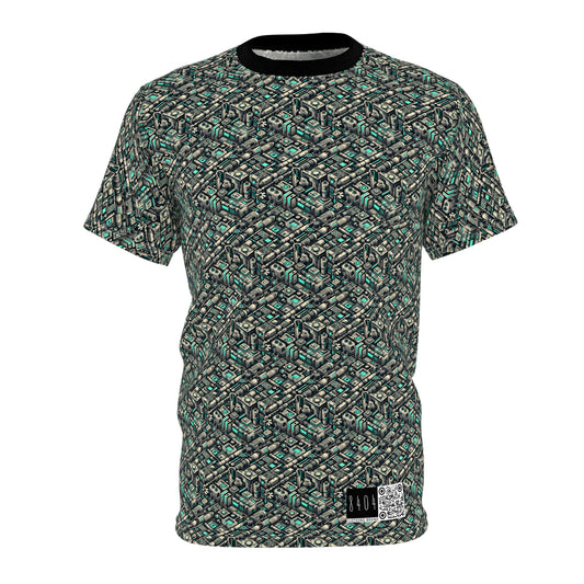 Tech Utility Fusion Modern Tech Streetwear Unisex Cut & Sew Tee - 8404 Design-49