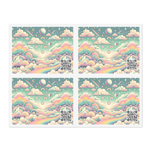 Digital Dreamland Whimsical and Nostalgic Streetwear With a Digital Twist Sticker Sheets - 8404 Design-65