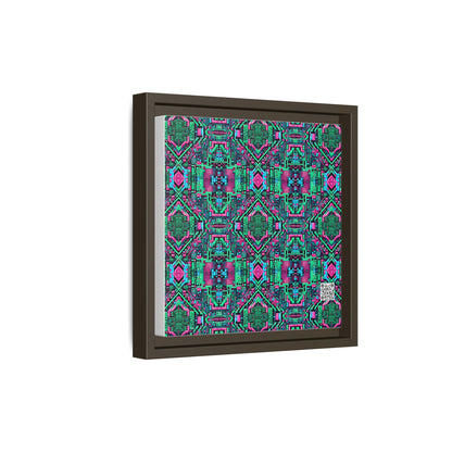 Digital Glitch Vibes Tech-Inspired Streetwear Matte Canvas, Framed (multi-Color) - 8404 Design-71 B