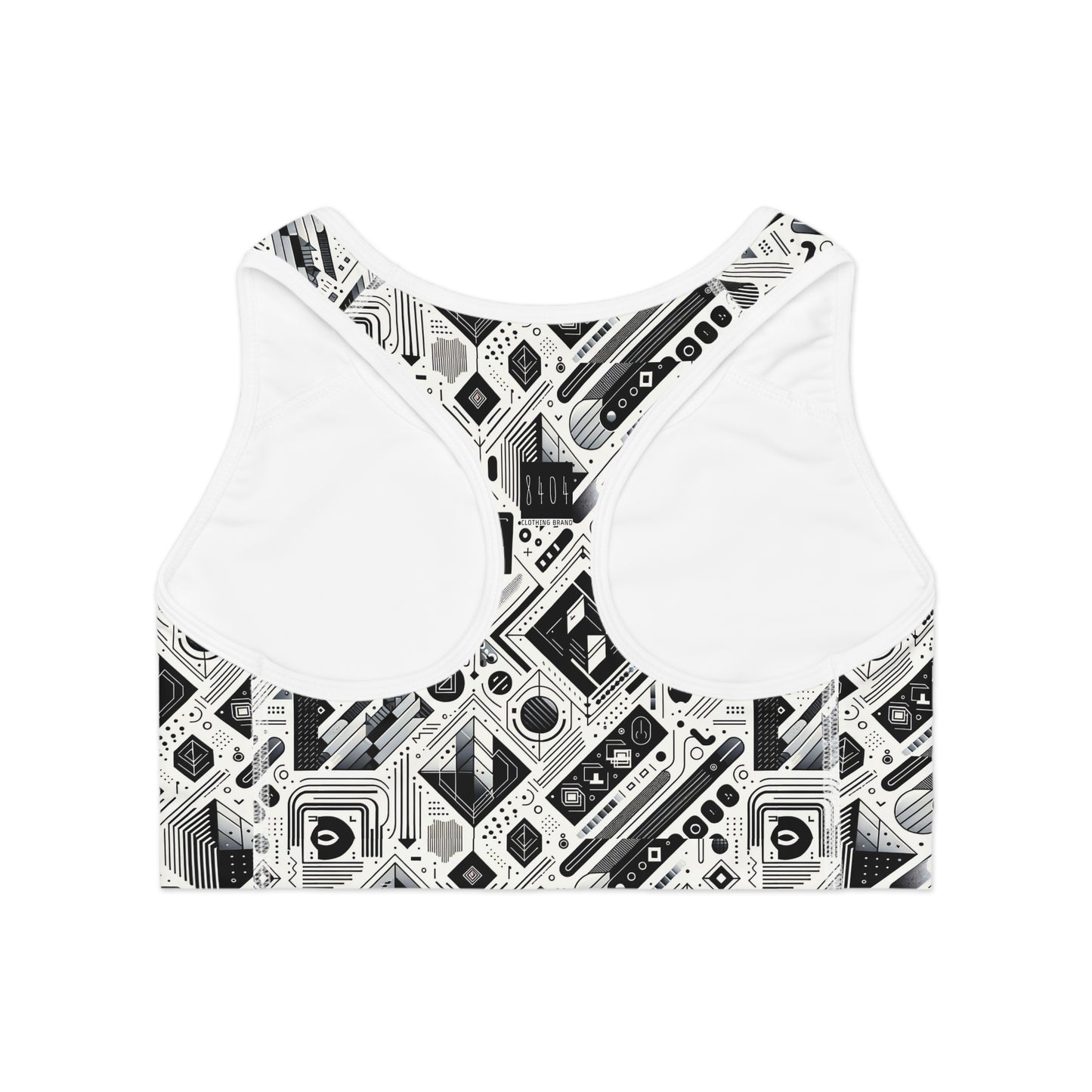 Tech Minimalism Minimalist Tech Sports Bra - 8404 Design-72