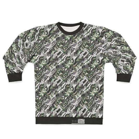 Tech Camo Fusion Tech-Forward Streetwear With a Futuristic Edge Sweatshirt - 8404 Design-46