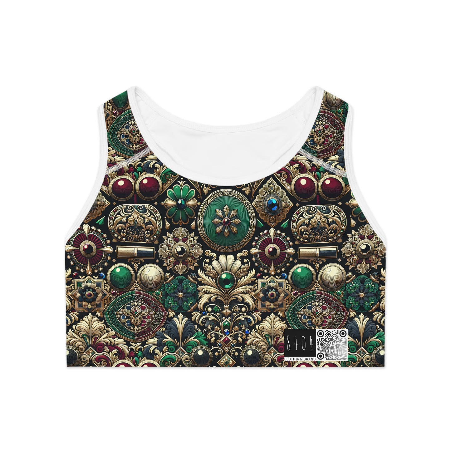 Neo-Dandyism Modern Dandy Streetwear Sports Bra - 8404 Design-54