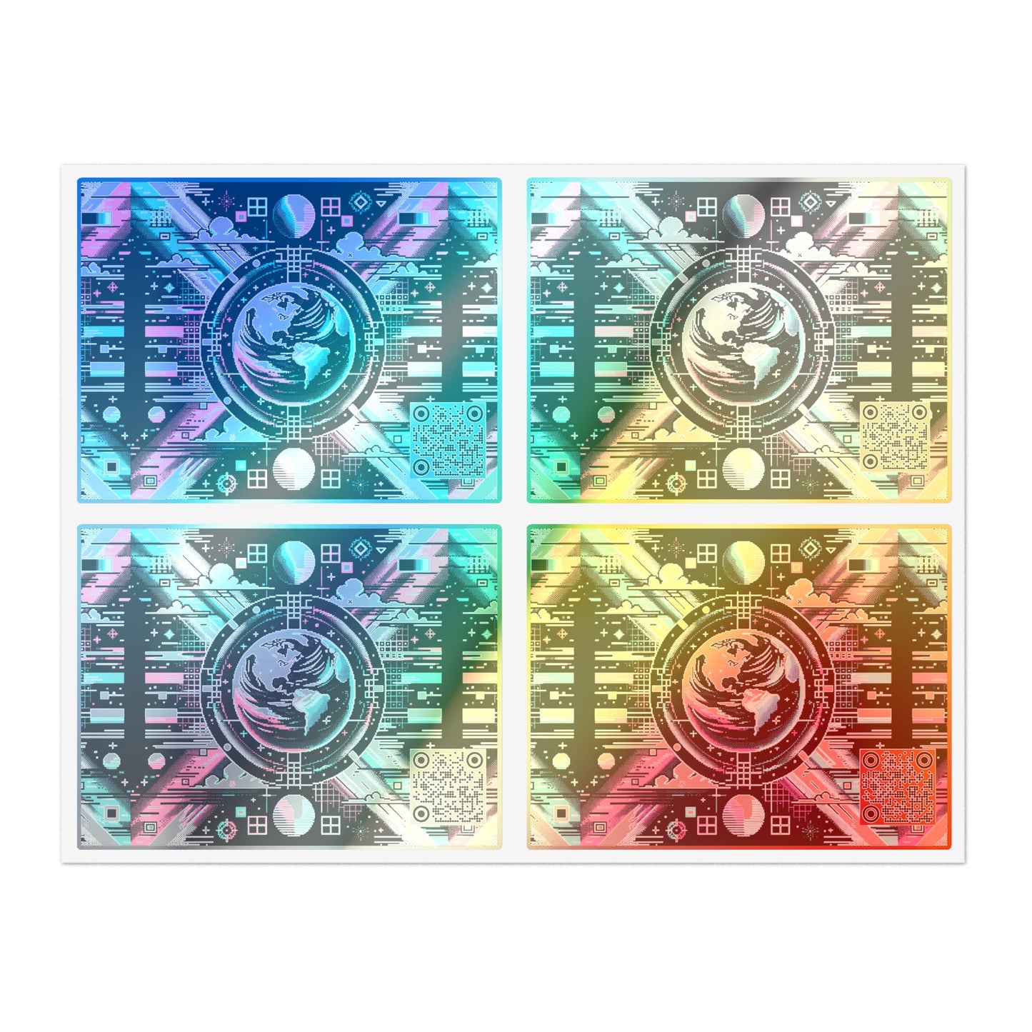 Digital Artistry Digital-native Streetwear Sticker Sheet - 8404 Design-62