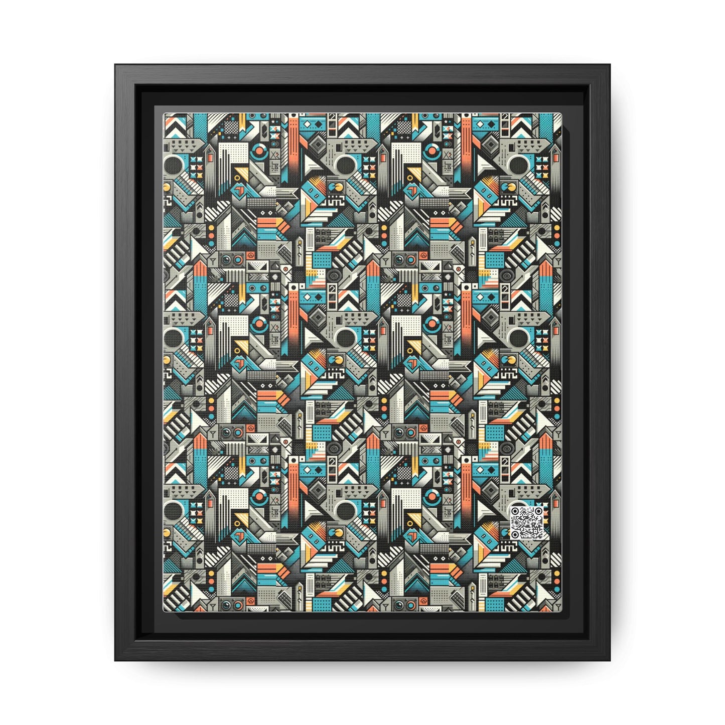 Digital Street Art Urban Street Style Matte Canvas, Framed (multi-color) - 8404 Design-81 B