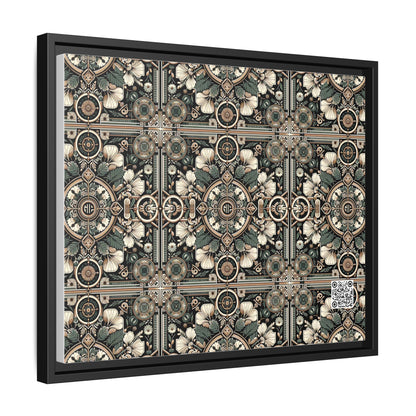 Cyber Garden Party Tech Garden Extravaganza Matte Canvas, Framed (multi-Color) - 8404 Design-66 A
