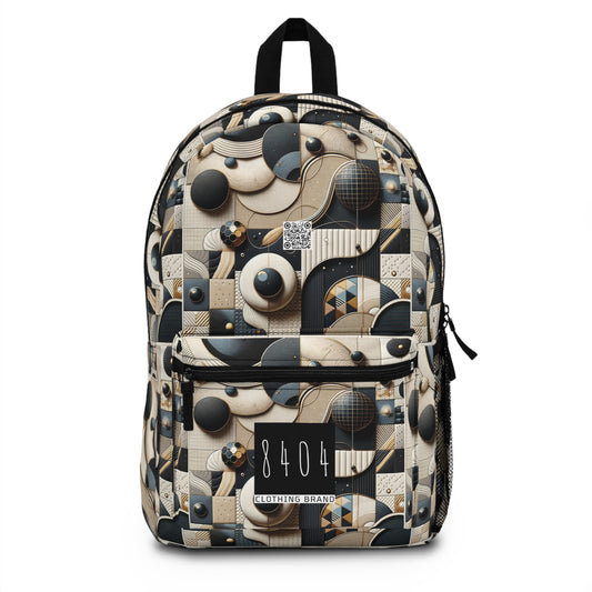 Tech-forward Luxe Streetwear Tech Luxe Fusion Backpack - 8404 Design-71