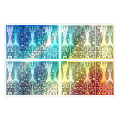 Cyber Punk Graphics Tech-Inspired Cyberpunk Sticker Sheets - 8404 Design-67