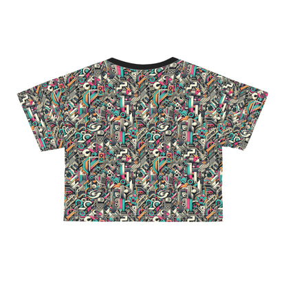 Digital Street Art Urban Street Style Crop Tee - 8404 Design-74