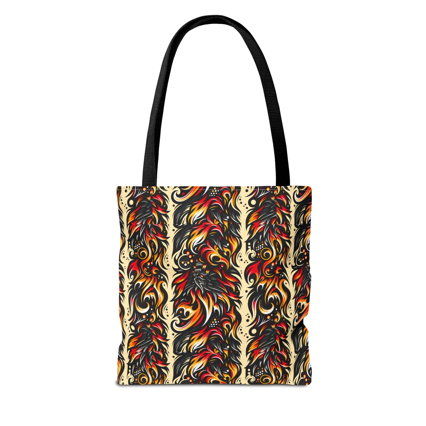 Flame Graphics Maximalist Streetwear Tote Bag - 8404 Design-65