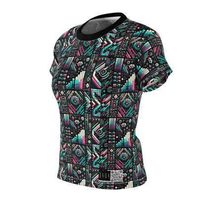 Digital Artistry Digital-native Streetwear Women's Cut & Sew Tee - 8404 Design-60