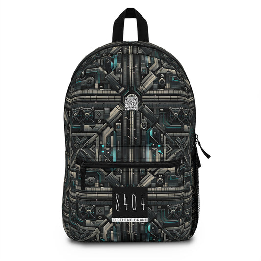 Tech Noir Futuristic Tech Aesthetic with a Dark Twist Backpack - 8404 Design-59