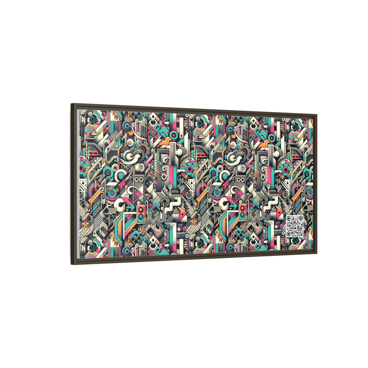 Digital Street Art Urban Street Style Matte Canvas, Framed (multi-color) - 8404 Design-74 B