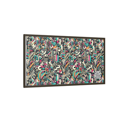 Digital Street Art Urban Street Style Matte Canvas, Framed (multi-color) - 8404 Design-74 B