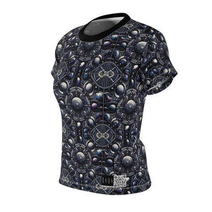 Tech Astronaut Tech-Forward Streetwear Meets Space Exploration Women's Cut & Sew Tee - 8404 Design-46