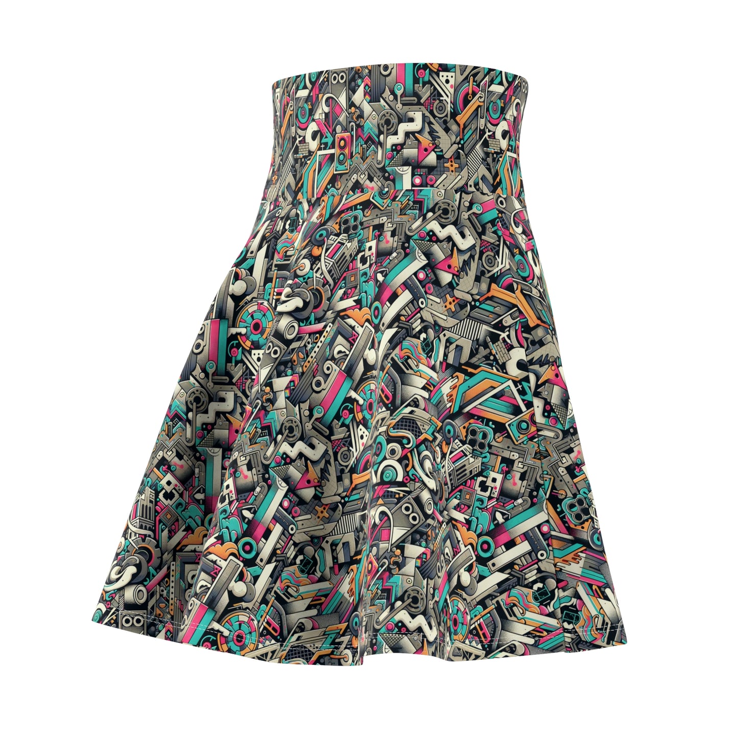 Digital Street Art Urban Street Style Women's Skater Skirt - 8404 Design-74