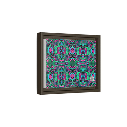 Digital Glitch Vibes Tech-Inspired Streetwear Matte Canvas, Framed (multi-Color) - 8404 Design-71 B