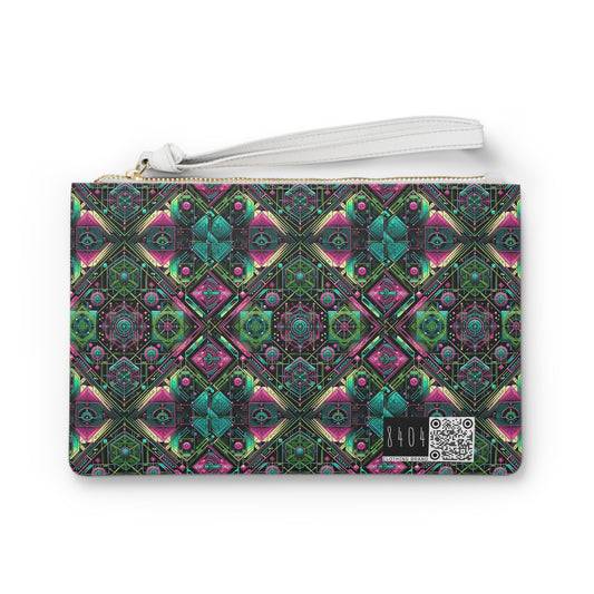 Tech-Infused Graphics Tech-Forward Streetwear Clutch Bag - 8404 Design-45