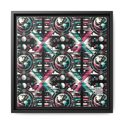 Digital Artistry Digital-native Streetwear Matte Canvas, Framed (multi-color) - 8404 Design-62 A